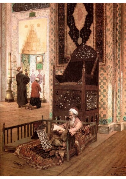 Rüstem Paşa Camii İçi Istanbul - Rudolf Ernst | Elmas Mozaik Puzzle | 45x61 | E2020677