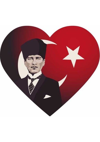 Movas Sanat Kalplerde Atatürk | Elmas Mozaik Tablo | Mozaik Puzzle | 50x50 | E2020981M