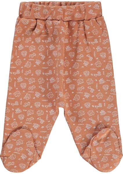 Erkek Bebek Patikli Tek Alt 1-6 Ay Açık Kahve