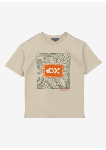 Baskılı Bej Erkek T-Shirt D4SB-TST3042 fiyatları