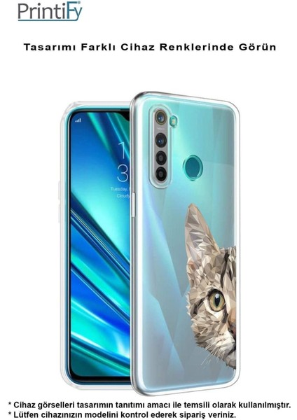 Samsung Galaxy A04 Uyumlu Kamera Korumalı Kapak Catface Tasarımlı Şeffaf Kılıf