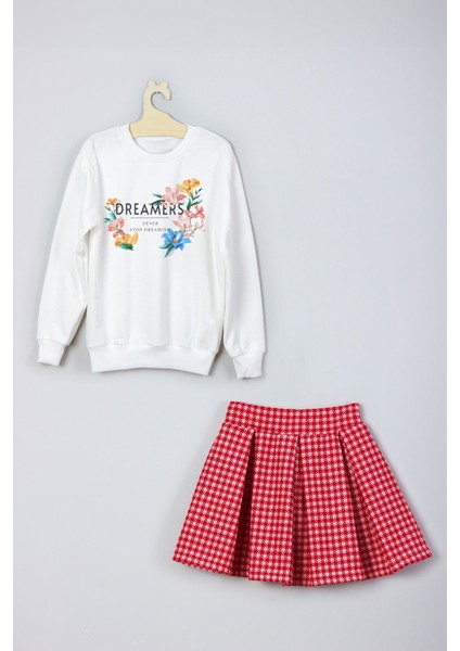 Yeni Sezon Baskılı Etek Sweat Takım