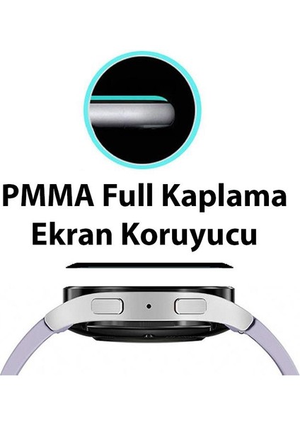 Samsung Galaxy Watch 6 40MM Ful Kaplama Ultra Dayanıklı Akıllı Saat Koruyucu, Parmak Izi Bırakmaz