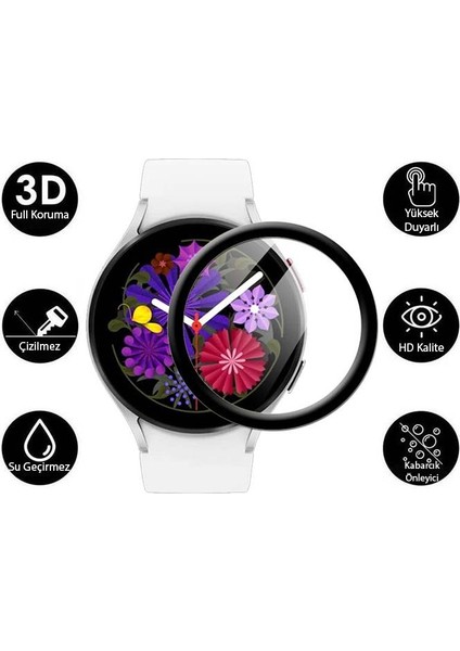 Samsung Galaxy Watch 6 44MM Ful Kaplama Ultra Dayanıklı Akıllı Saat Koruyucu, Parmak Izi Bırakmaz