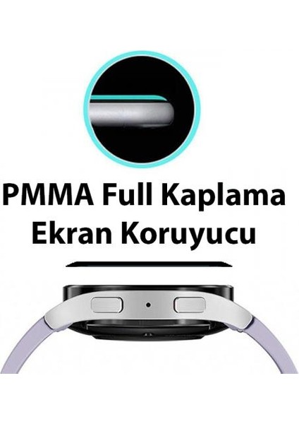 Samsung Galaxy Watch 6 43MM Ful Kaplama Ultra Dayanıklı Akıllı Saat Koruyucu, Parmak Izi Bırakmaz