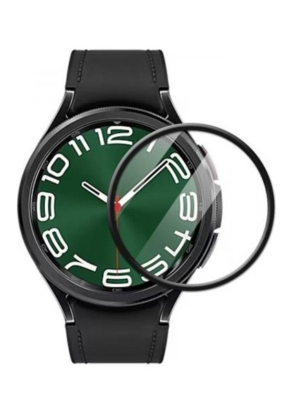 Samsung Galaxy Watch 6 47MM Ful Kaplama Ultra Dayanıklı Akıllı Saat Koruyucu, Parmak Izi Bırakmaz