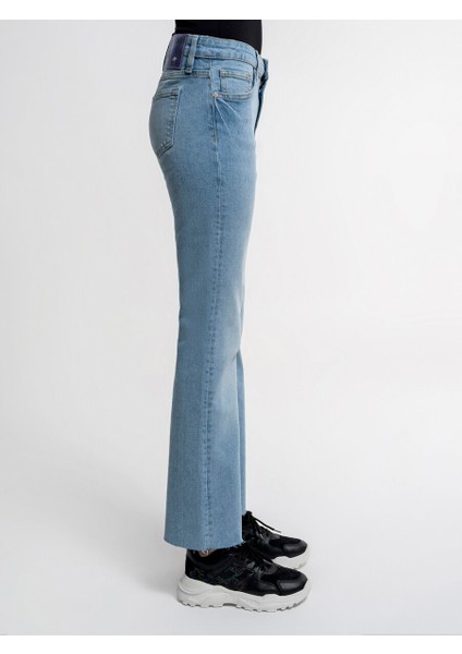 Flare Slim Fit Kadın Pantolon