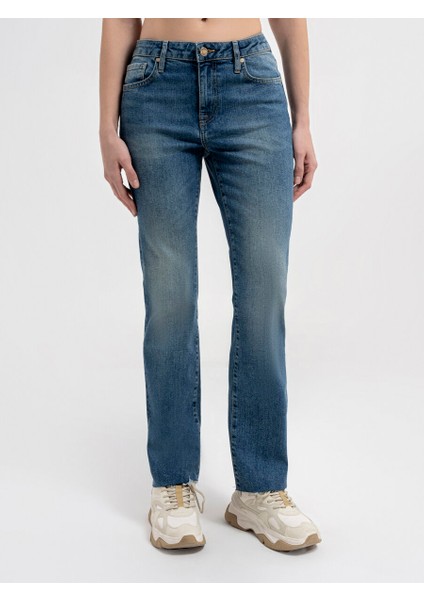 Flare Slim Fit Kadın Pantolon