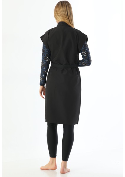 Tek Üst Paraşüt Süveter Jileli Tam Tesettür Mayo 2364 Siyah fırsatları