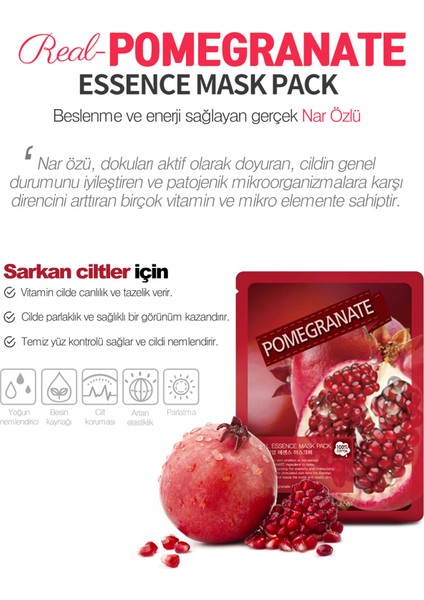 10'lu Karışık Yüz Maskesi Tüm Cilt Tipleri için 10 Farklı Özellik ve Nemlendirici Etki