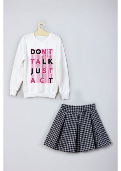 Yeni Sezon Don't Talk Just Act Etek Sweat Takım