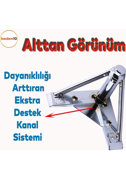 Pars Lüks Mobilya Oturma Grubu Kanepe Çekyat Sehpa Tv Ünitesi Koltuk Ayağı Baza Ayakları 12 cm Krom fırsatları