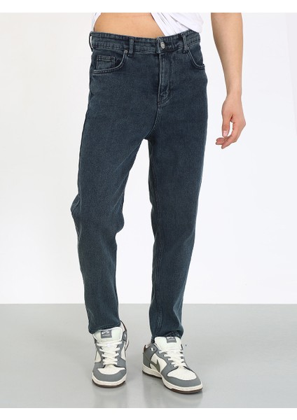 Viking'S Line Boyfriend Haki Denim Jean