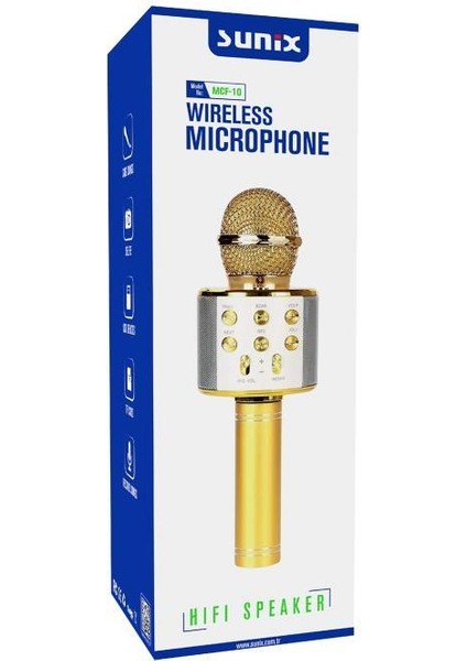 Bluetooth Kareoke Mikrofon Siyah Mcf-10