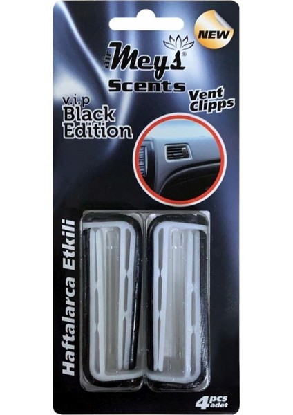 Vent Clipps Havalandırma Koku Black Edition (Siyah)