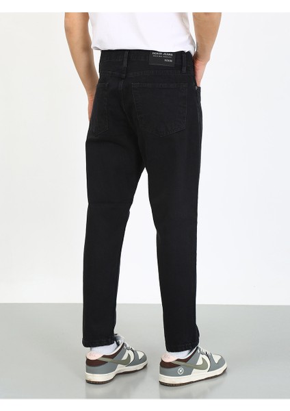 Boyfriend Diz Yırtık Siyah Denim Jean modelleri