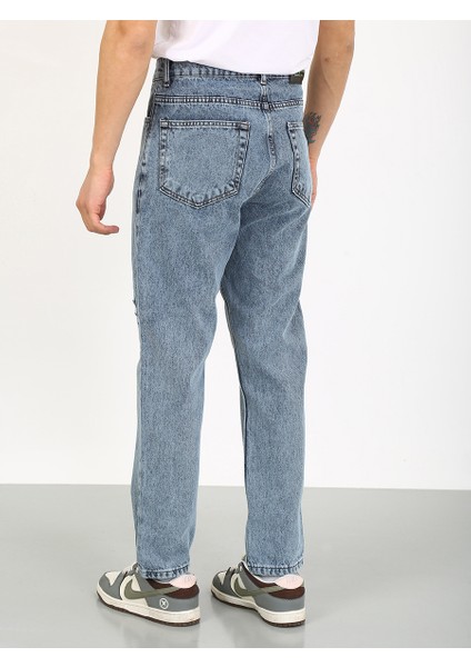 Kaizer Denim Boyfriend Lazerli Koyu Mavi Denim Jean fiyatları