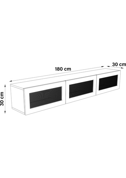 Ankara Mobilya Hisar 180 cm Atlantik Çam Tv Ünitesi