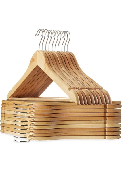Tekno Trust Kahverengi Ahşap Askı Ahşap Elbise Askısı Ahşap Kıyafet Askısı Dolap Düzenleyici Cilalı Ahşap Askı modelleri