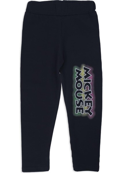 Kız Çocuk Kareli Mickey Mouse Baskılı Alt Üst Eşofman Takımı modelleri