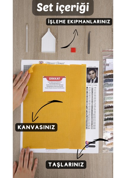 Testiden Fışkıran Yaz Çiçekleri | Elmas Mozaik Puzzle | 45x65 | E20201459M