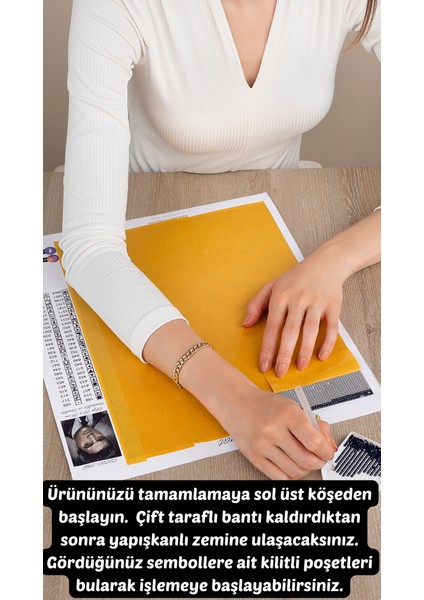 Testiden Fışkıran Yaz Çiçekleri | Elmas Mozaik Puzzle | 45x65 | E20201459M