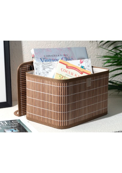 Tekno Trust 1 Hardwood Bambu Saklama Kutusu 28X20X18 cm Kahve 20 x 26 Orta (26-50 Çap) Type 0 Kahverengi Bambu