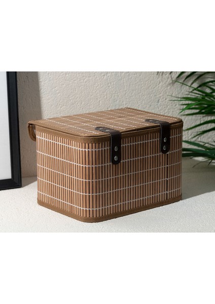 Tekno Trust 1 Hardwood Bambu Saklama Kutusu 28X20X18 cm Kahve 20 x 26 Orta (26-50 Çap) Type 0 Kahverengi Bambu