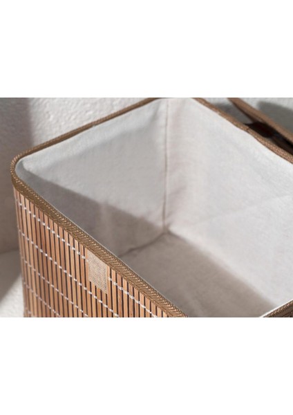 Tekno Trust 1 Hardwood Bambu Saklama Kutusu 28X20X18 cm Kahve 20 x 26 Orta (26-50 Çap) Type 0 Kahverengi Bambu