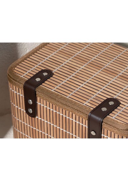 Tekno Trust 1 Hardwood Bambu Saklama Kutusu 28X20X18 cm Kahve 20 x 26 Orta (26-50 Çap) Type 0 Kahverengi Bambu
