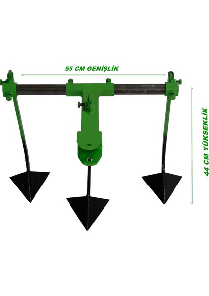 Taral Benzinli Çapa Makinalarına Uyumlu Demiray 3'lü Kazayak Aparatı