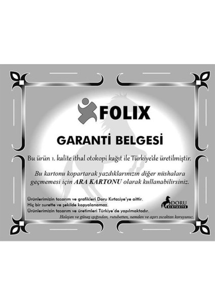 Adisyon Fiş 9 x 16,5 cm - Büyük FLX-820049