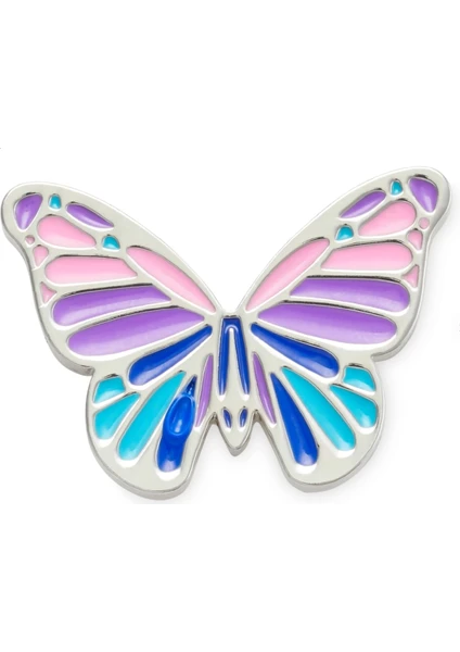 Multi Purple Butterfly Jibbitz™ Metal Charm 10011089