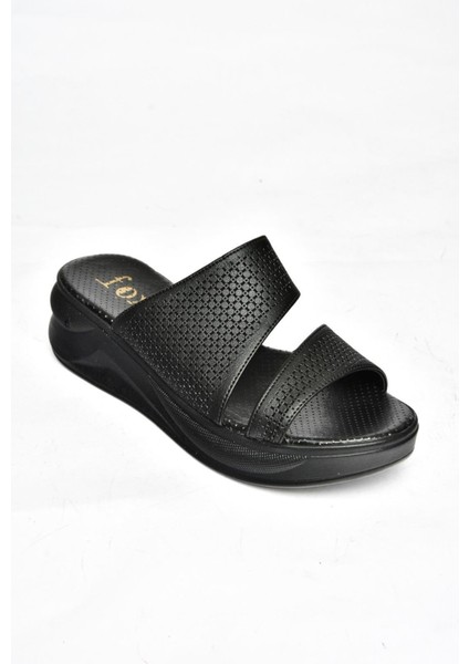 S713930309 Siyah Kalın Tabanlı Kadın Terlik modelleri
