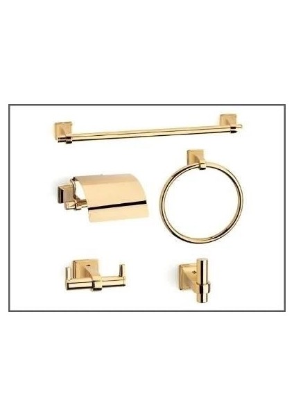 Line İkili Bornoz Askılığı Gold Kaplama fiyatları