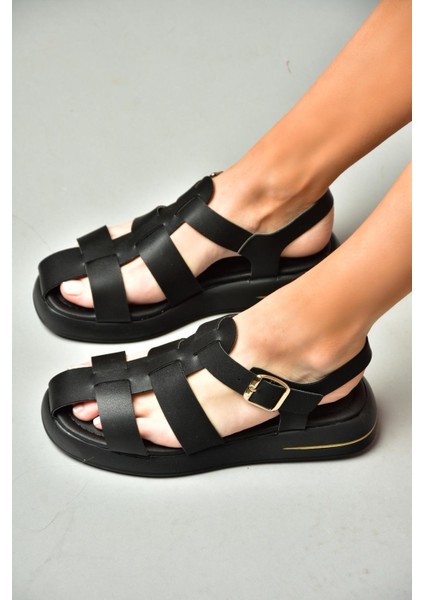 S518106009 Siyah Kadın Sandalet