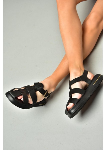 S518106009 Siyah Kadın Sandalet indirimleri