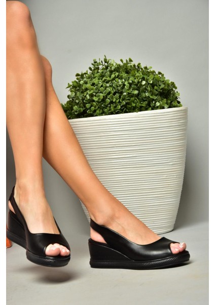 S674307009 Siyah Kadın Sandalet modelleri