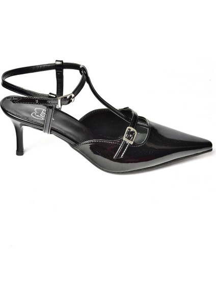 S654071208 Siyah Rugan Alçak Topuklu Kadın Ayakkabı indirimleri