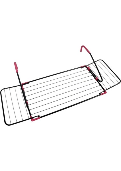 Siyah Kanatlı Balkon Çamaşır Askılığı Kanatlı Balkon Çamaşır Askılığı Metal