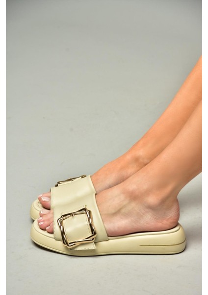 S518106309 Bej Tokalı Kadın Terlik fiyatları