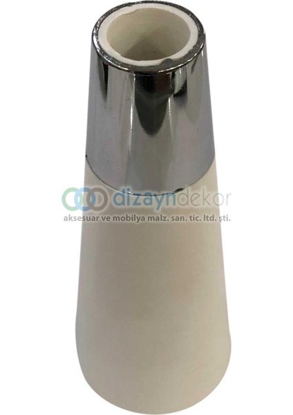 Konik Mobilya Dolap Ayağı Beyaz Parlak Krom 15 Cm fırsatları