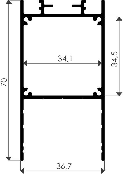 Lineer Sıvaüstü Asma Sarkıt Pcb LED Profil Armatür 5535