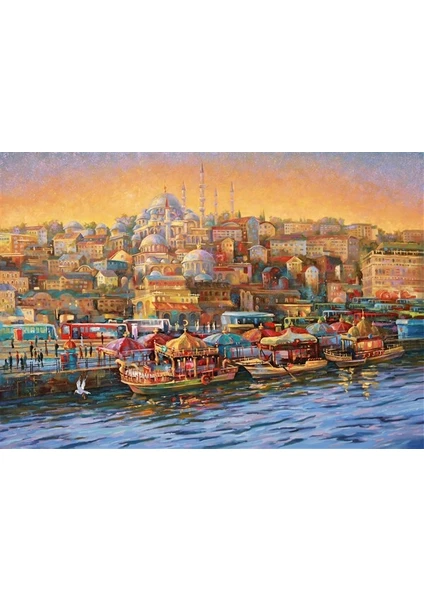 Movas Sanat Istanbul'da Akşam Sivenkov | Elmas Mozaik Tablo | Mozaik Puzzle | 65x45 | E20201729M