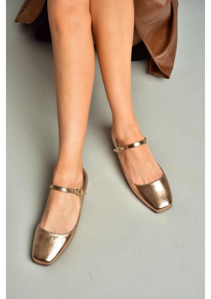 S726252508 Bronz Rugan Kadın Babet