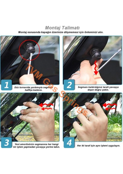 Kia Sorento Kaput Amortisörü 2010-2012 (2 Adet)