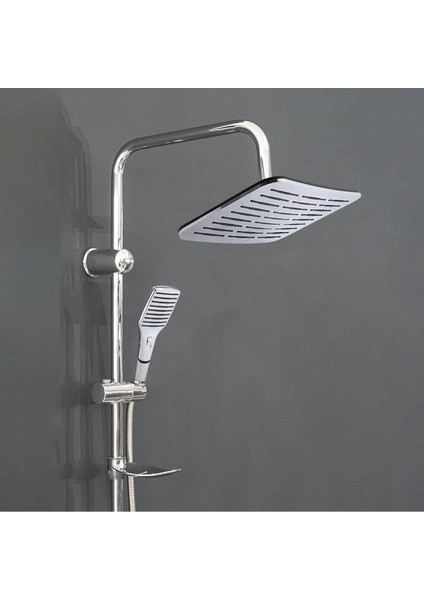 Robot Tepe Duş Seti Takımı Shower Yağmurlama Dikdörtgen Banyo Masaj Duş Başlığı Sistemi Krom fiyatları