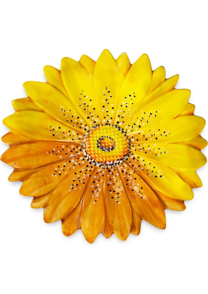 Camomilla Sarı Seramik Servis Tabağı 42 cm