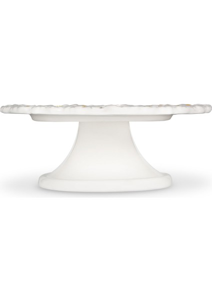 Camomilla Beyaz Seramik Kek Standı 22 cm