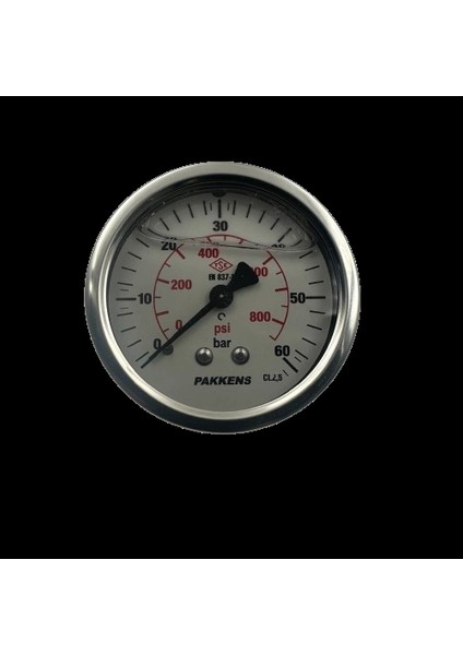 Ø 63 - 0 - 60 Bar 1/4 Gliserinli Arka Çıkışlı Manometre